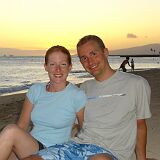 Waikiki Beach Evening Brian and Sarah 01